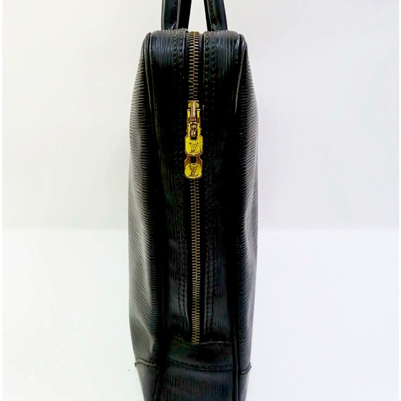 Auth LOUIS VUITTON Porte-Documents Voyage Black Epi Leather Briefcase Bag 🇫🇷 - Picture 3 of 10